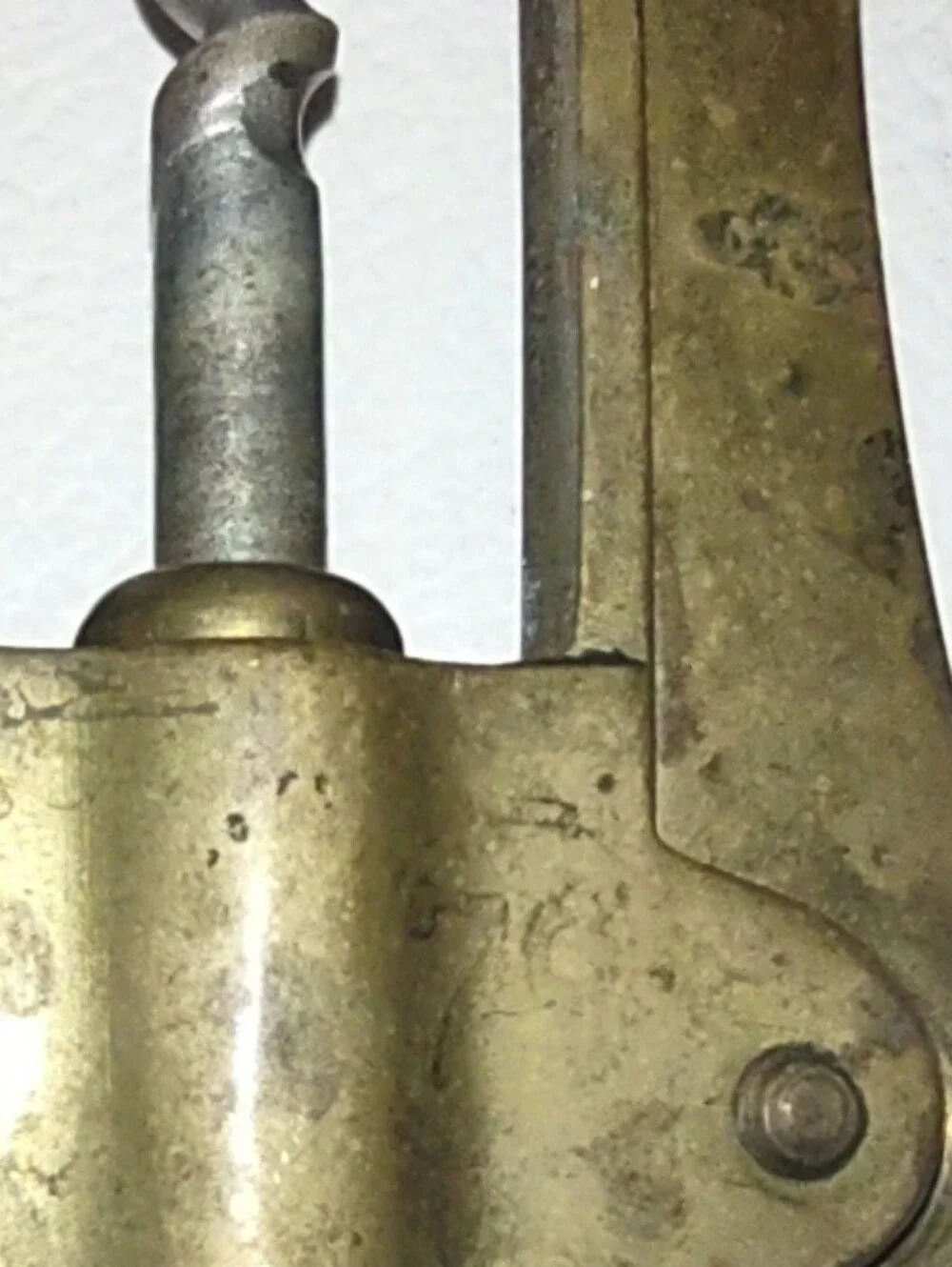 Vtg Italian Brass Wing Corkscrew Wine Bottle Opener-Made Italy-Mid Century